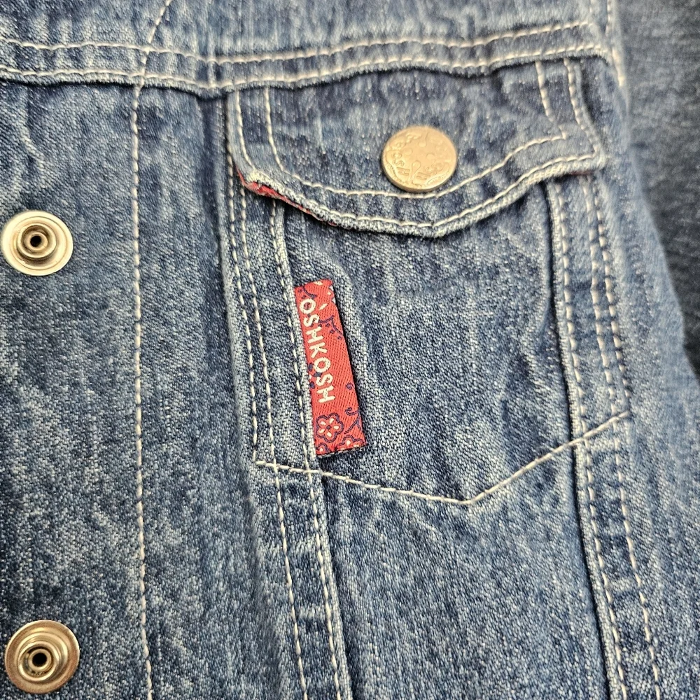 Oshkosh Jean Jacket Size 6 Girl